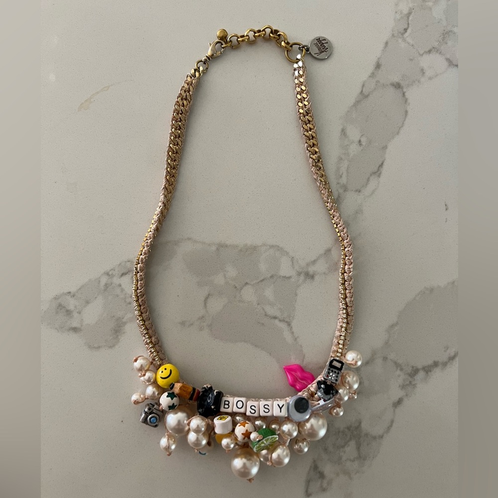 Venessa Arizaga “bossy” charm necklace